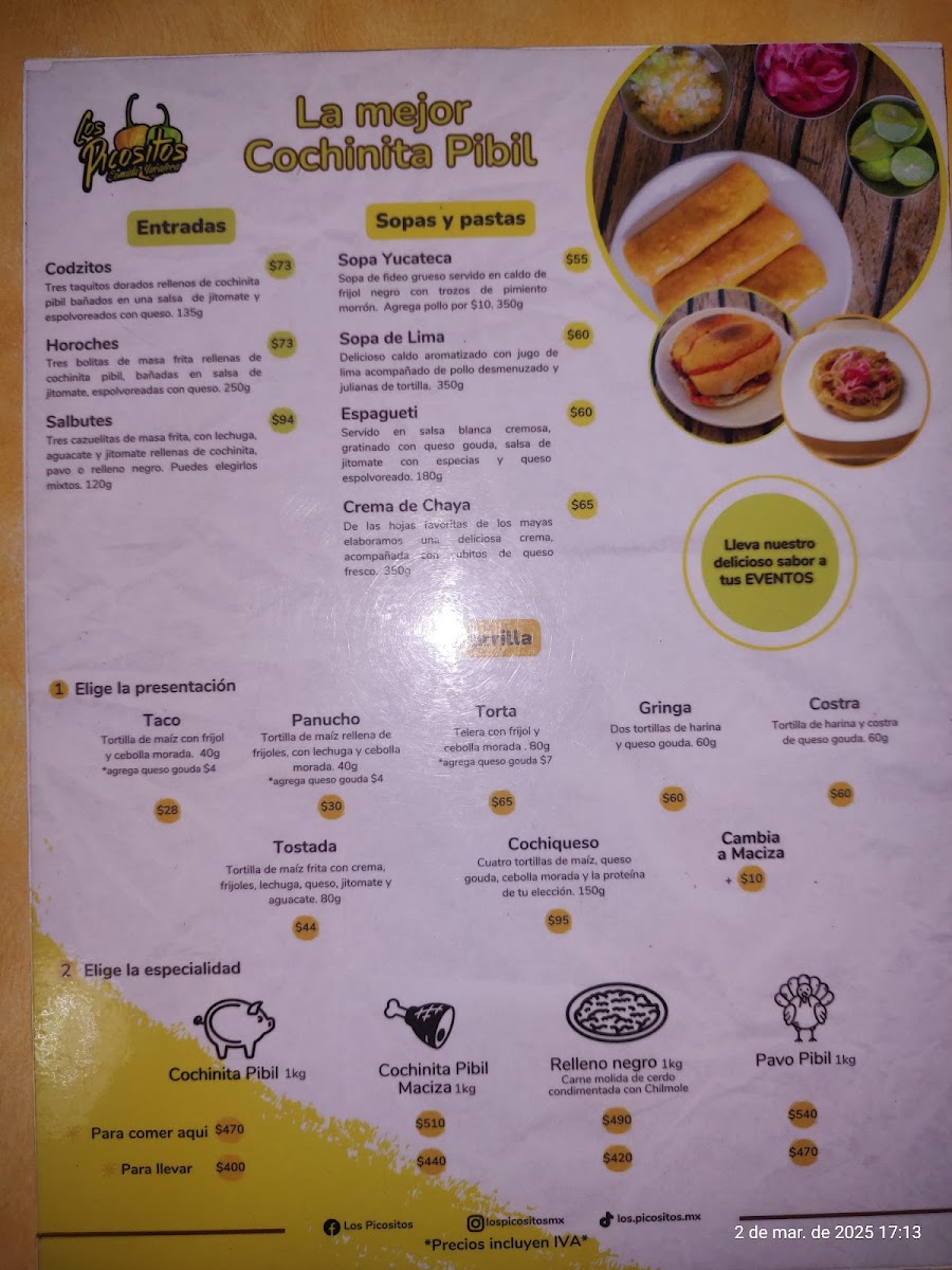 Los Picositos Menu - Image 3