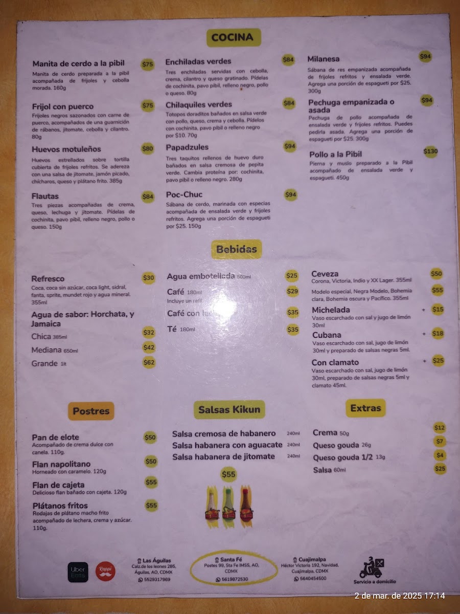 Los Picositos Menu - Image 4